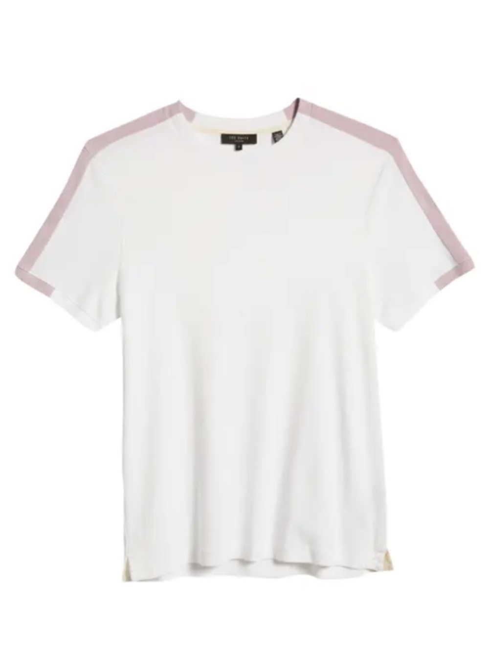 Ted Baker Size 5 Blyth Shoulder Stripe Short Sleeve Tee